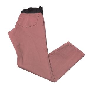 Maternity Skinny Pants Light Brown 5-Pocket Stretch Trousers Women’s